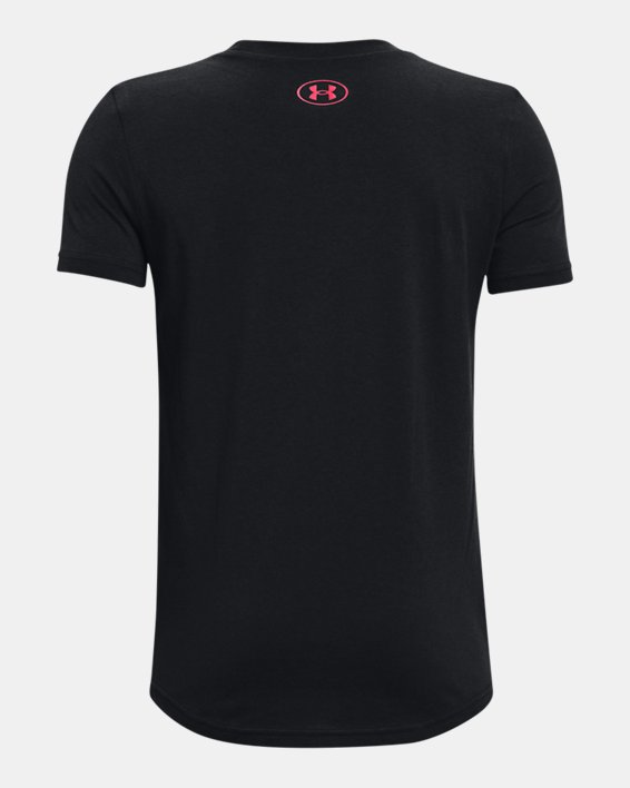 Boys' UA Football Logo T-Shirt, Black, pdpMainDesktop image number 1